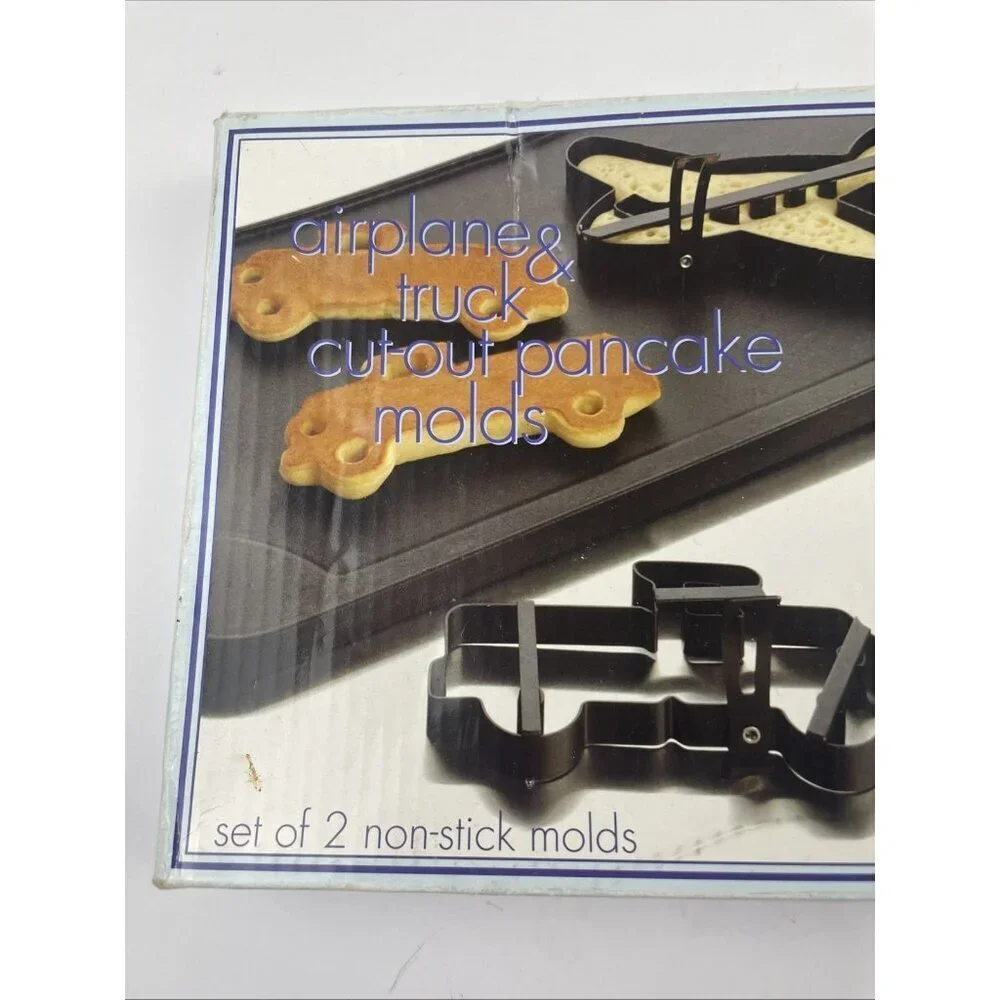Pancake Molds Airplane/Truck Cut Out Non Stick Metal 2006